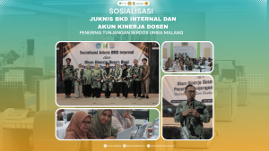 SOSIALISASI Juknis BKD Internal dan Akun Kinerja Dosen Penerima Tunjangan Serdos Unira Malang